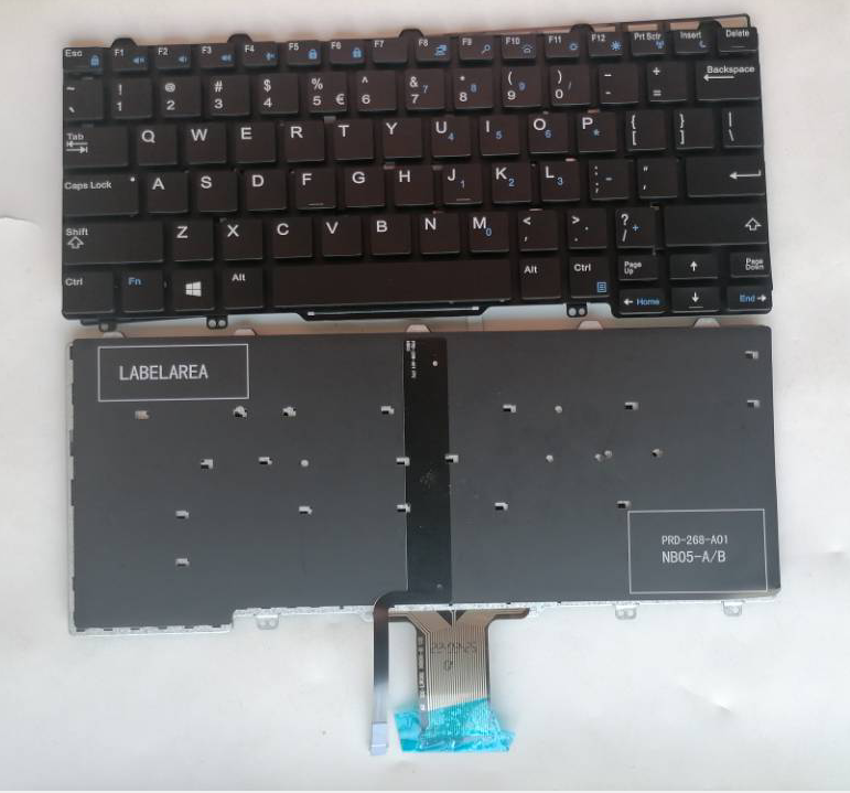 Picture of New Replacement Laptop Keyboard For DELL E7270/E9250 BLACK Backlit (OEM) US Layout